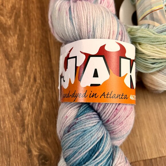 Hand Dyed Merino Wool/ Bamboo Skeins Madelinetosh Jake77 pastel - Picture 7 of 15